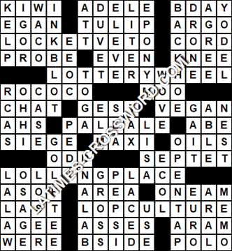LA Times Crossword answers Friday 16 December 2016