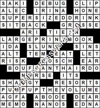 LA Times Crossword answers Thursday 23 March 2017