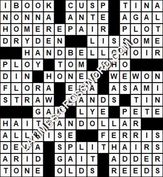 LA Times Crossword answers Wednesday 7 June 2017
