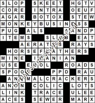 LA Times Crossword answers Wednesday 27 March 2019