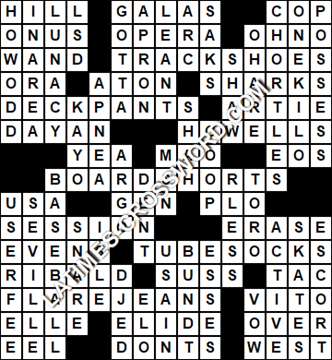 LA Times Crossword answers Friday 16 August 2019