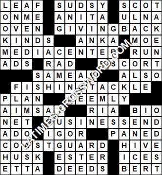 LA Times Crossword answers Friday 6 September 2019