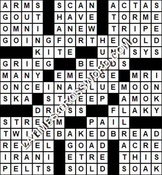 LA Times Crossword answers Tuesday 24 September 2019