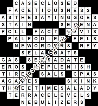LA Times Crossword answers Saturday 8 February 2020