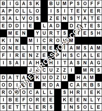 LA Times Crossword answers Saturday 14 March 2020