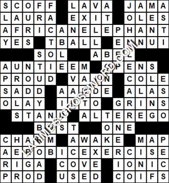 LA Times Crossword answers Tuesday 2 June 2020