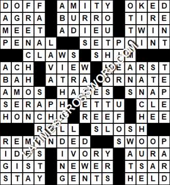LA Times Crossword answers Wednesday 10 June 2020