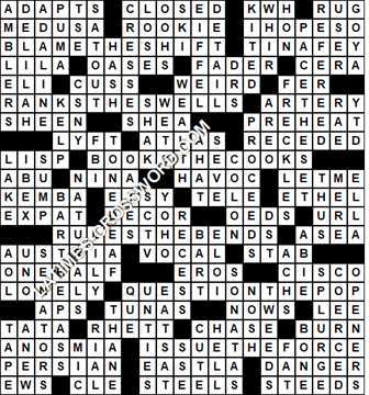 LA Times Crossword answers Sunday 14 June 2020