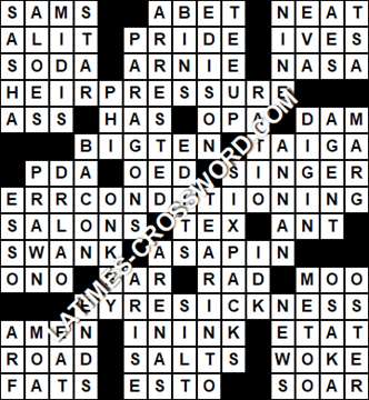 LA Times Crossword answers Friday 19 June 2020