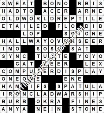 LA Times Crossword answers Friday 7 August 2020