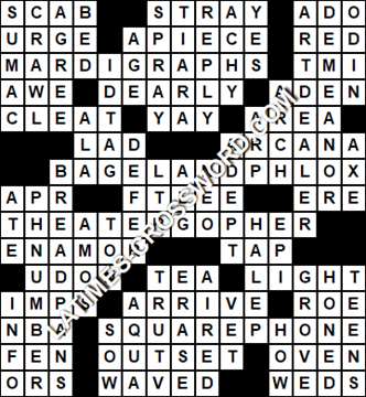 LA Times Crossword answers Friday 19 March 2021