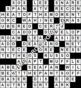 LA Times Crossword answers Tuesday 6 April 2021