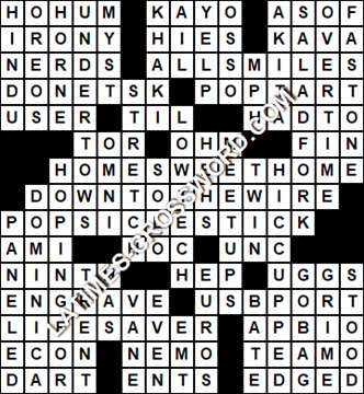 LA Times Crossword answers Saturday 24 April 2021