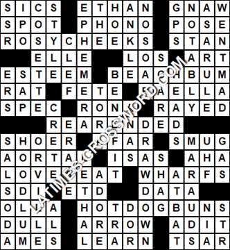 LA Times Crossword answers Tuesday 11 May 2021