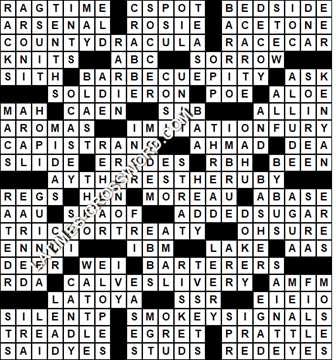 LA Times Crossword answers Sunday 13 June 2021