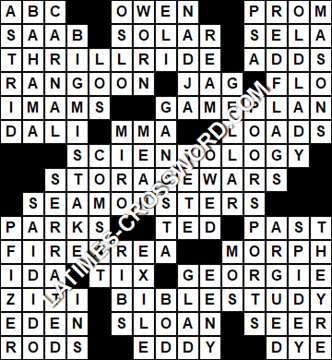 LA Times Crossword answers Saturday 24 July 2021