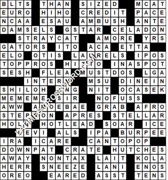 LA Times Crossword answers Sunday 25 July 2021