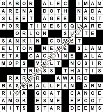 LA Times Crossword answers Tuesday 27 July 2021