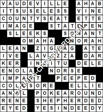 LA Times Crossword answers Saturday 31 July 2021