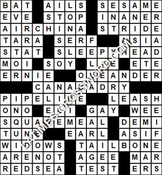 LA Times Crossword answers Wednesday 22 September 2021