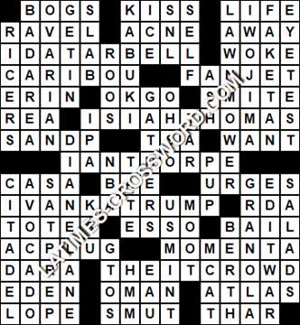 LA Times Crossword answers Wednesday 13 October 2021
