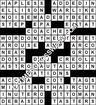 LA Times Crossword answers Thursday 6 January 2022