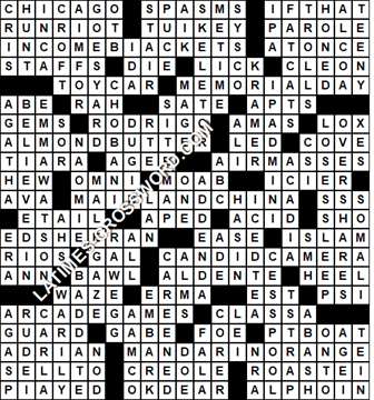 LA Times Crossword answers Sunday 9 January 2022