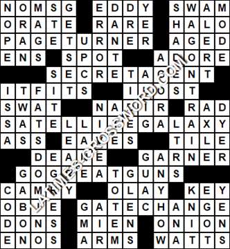 LA Times Crossword answers Thursday 13 January 2022
