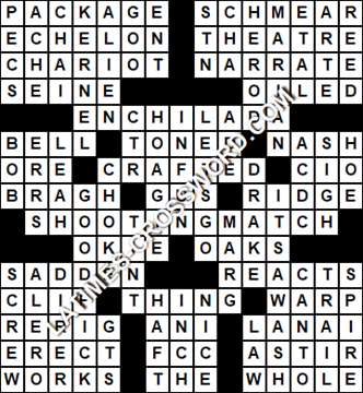 LA Times Crossword answers Thursday 3 March 2022