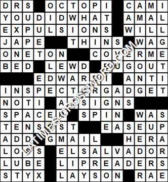 LA Times Crossword answers Saturday 26 March 2022