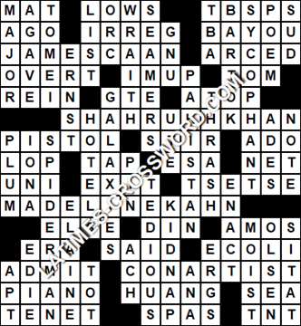 LA Times Crossword answers Wednesday 30 March 2022
