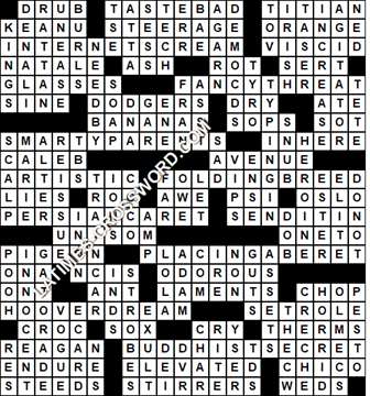 LA Times Crossword answers Sunday 17 April 2022