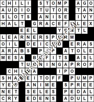LA Times Crossword answers Friday 22 April 2022