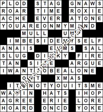 LA Times Crossword answers Wednesday 4 May 2022