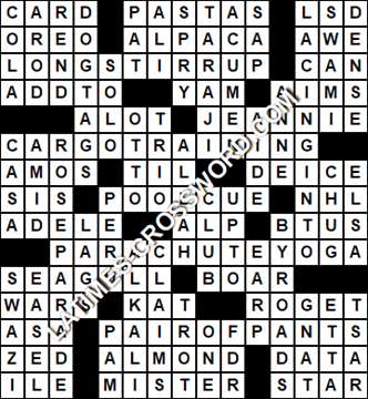 LA Times Crossword answers Tuesday 17 May 2022